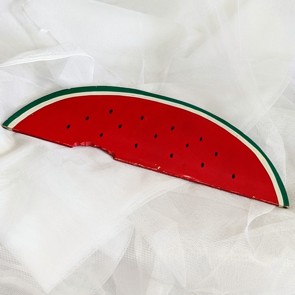 Wooden watermelon decor